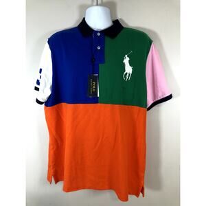 NWT Polo Ralph Lauren Men's Polo Shirt Size XL Multicolored